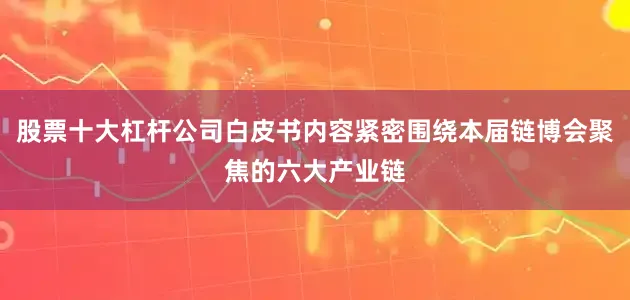 股票十大杠杆公司白皮书内容紧密围绕本届链博会聚焦的六大产业链
